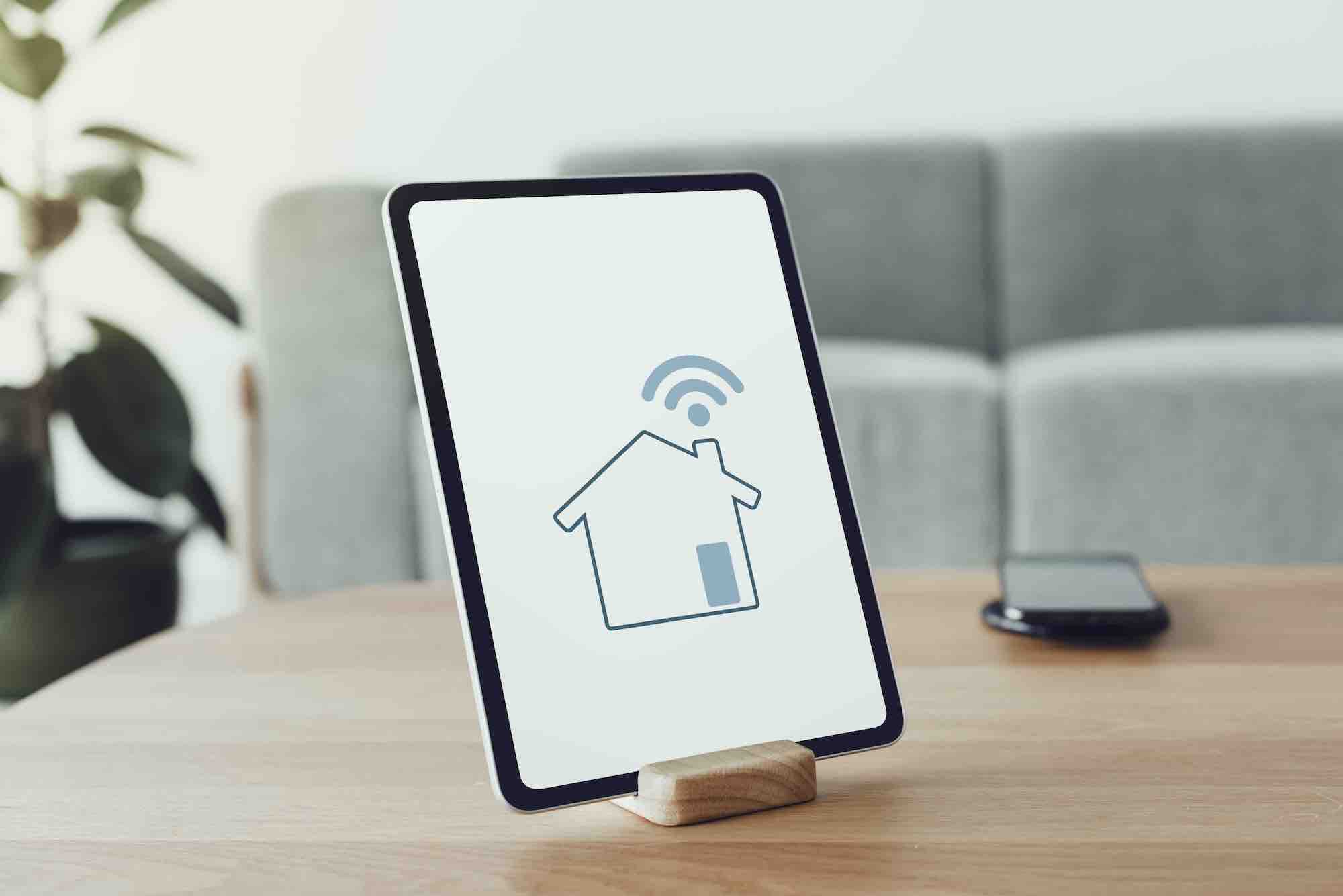 Smart device inside a house